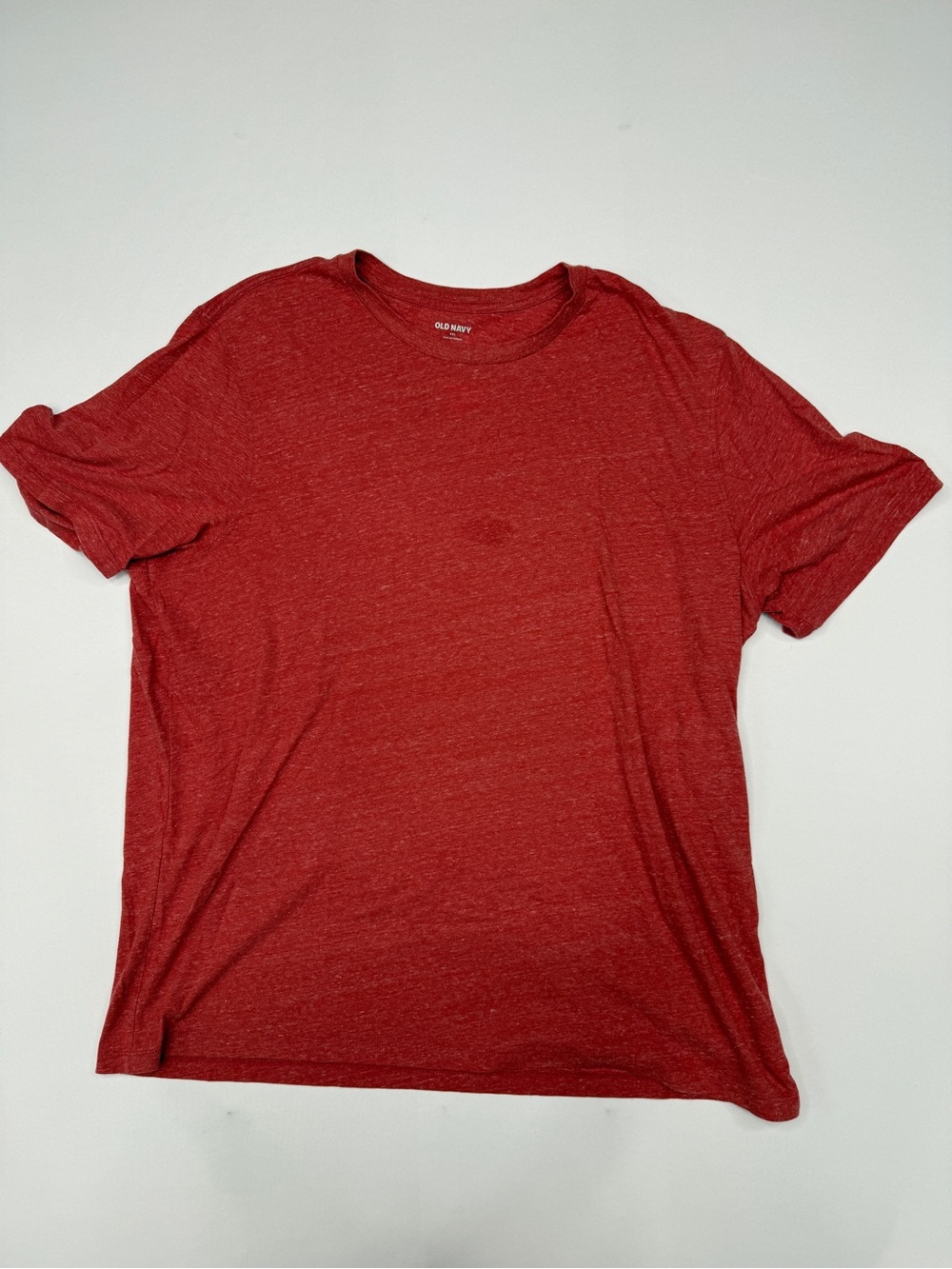 Old Navy XXL Heathered Red Soft Blend Short Sleeve Crewneck T-Shirt